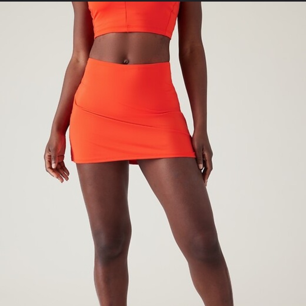 Athleta Tidal Swim Skirt NWT orange medium